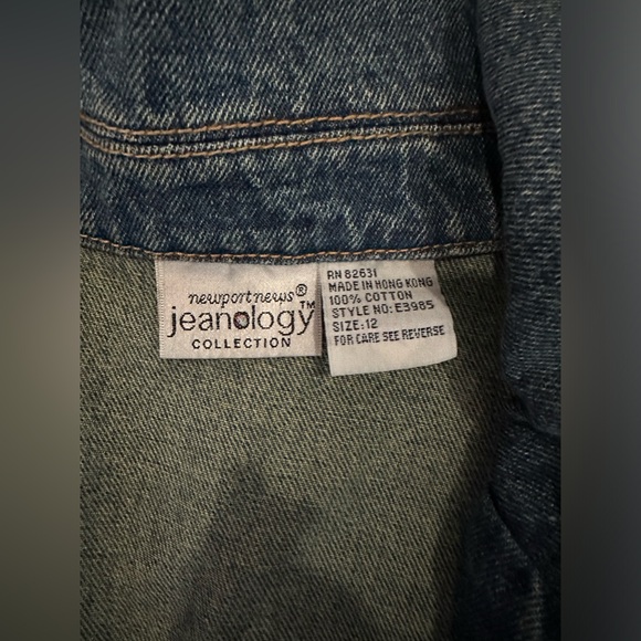 Vintage Jeanology Newport News Jean Jacket - Picture 3 of 3